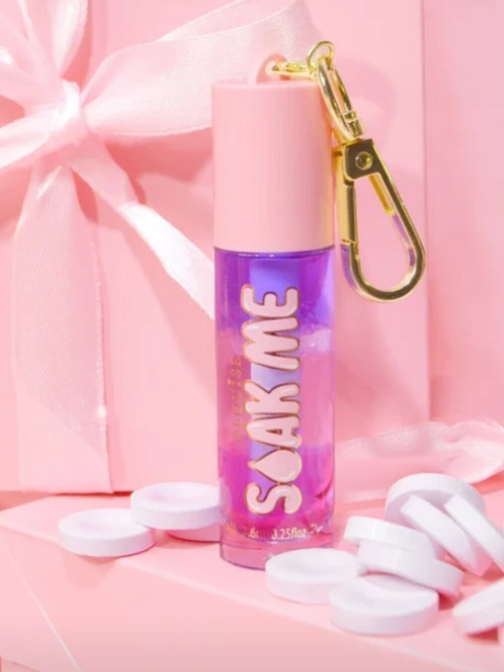 P. Louise Soak Me Lip Oil Keychain-Fruity and Loopy